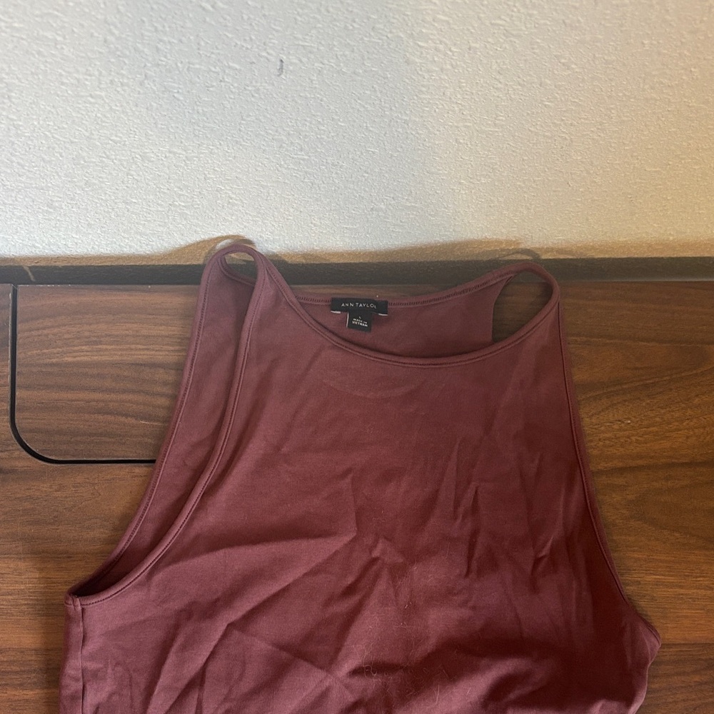 Ann Taylor Maroon Tank Top